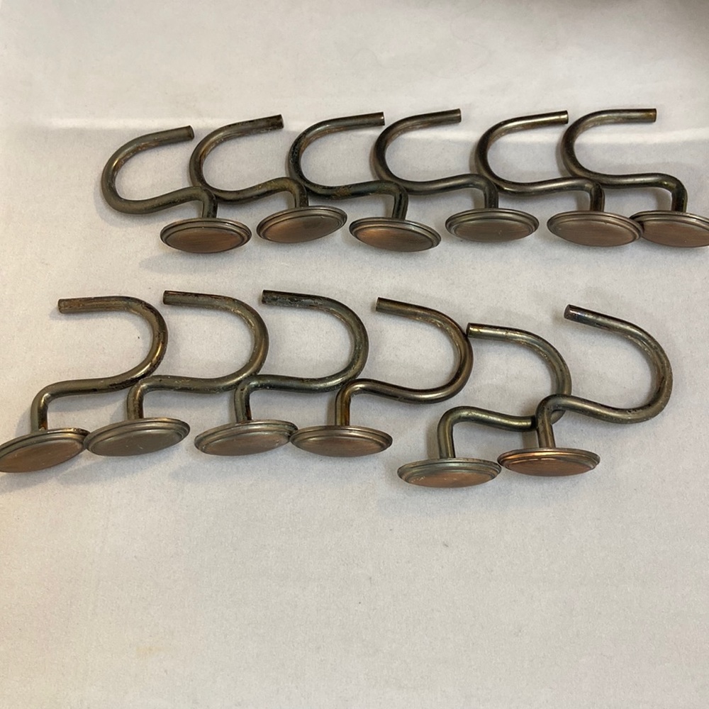 Antique Bronze Shower Curtain hooks